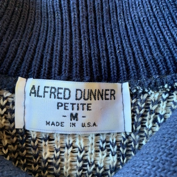 Alfred Dunner Navy‎ Sweater Geometric Print - Picture 10 of 11